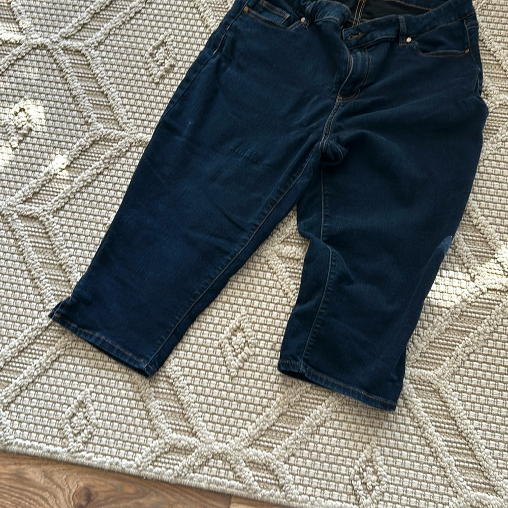 Capri length D jeans in size 16 W